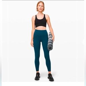 Lululemon Align high rise blue leggings size 2, 28 inseam